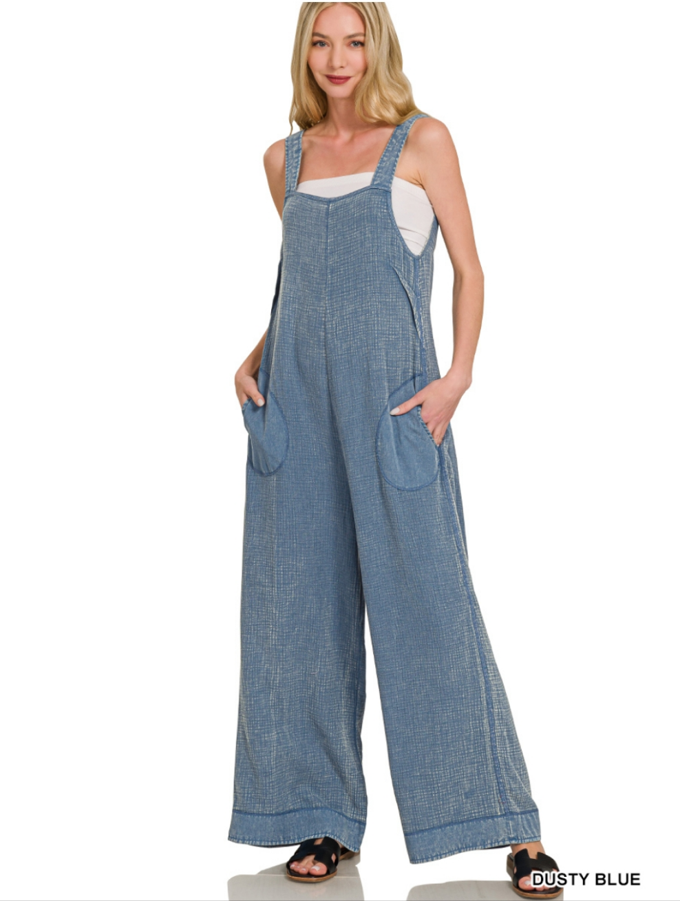 Dusty Blue Jumpsuit