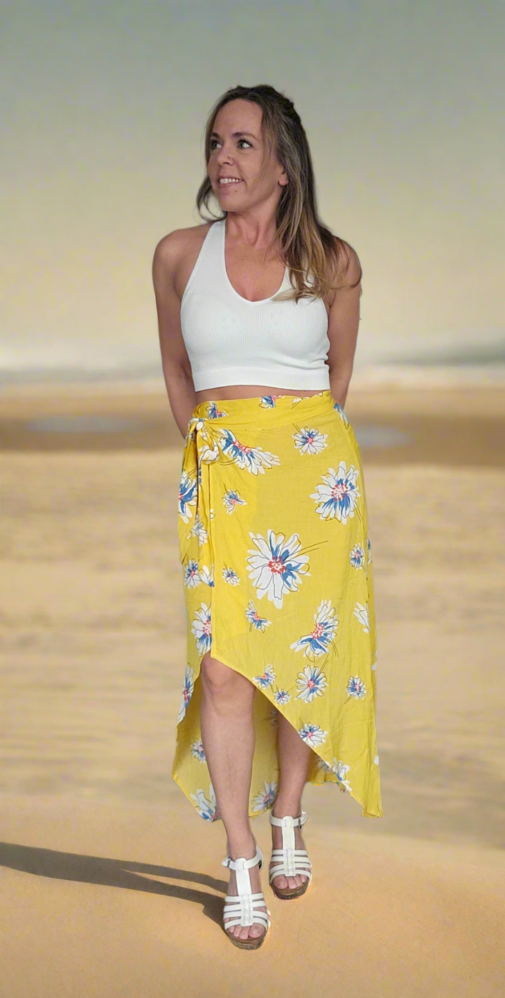Flowy Yellow Wrap