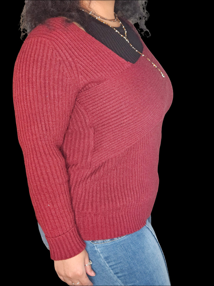 Asymmetrical Neckline Sweater