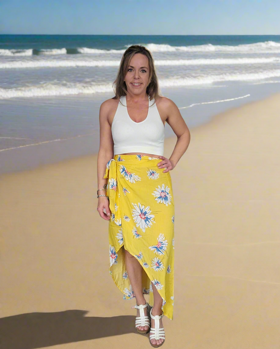 Flowy Yellow Wrap