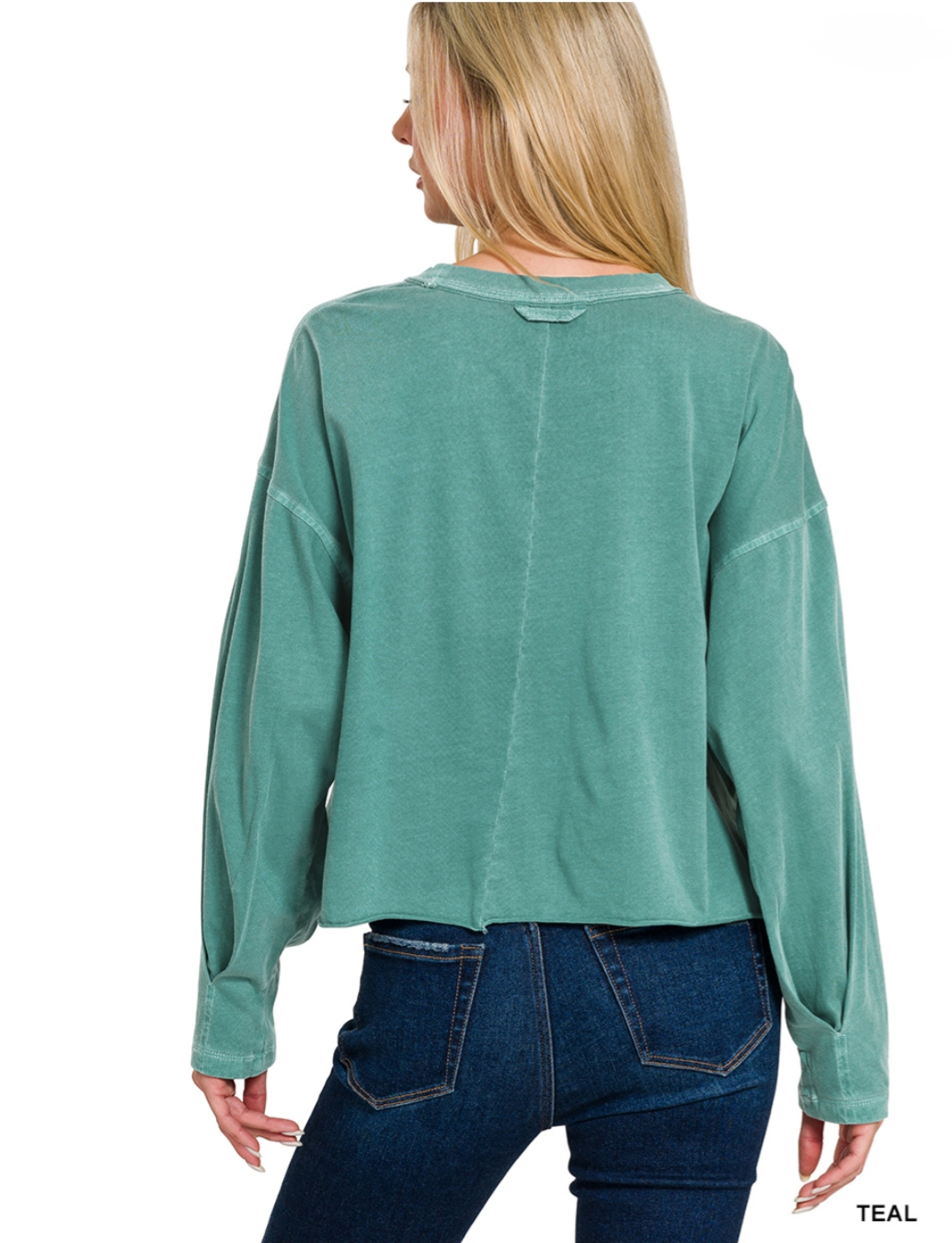 Zenana Teal Longsleeve