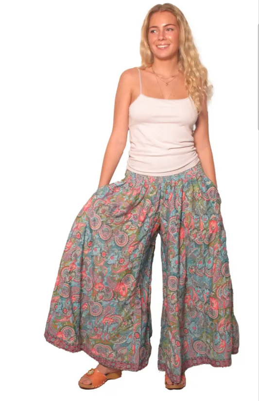 Palazzo Pants in Silk