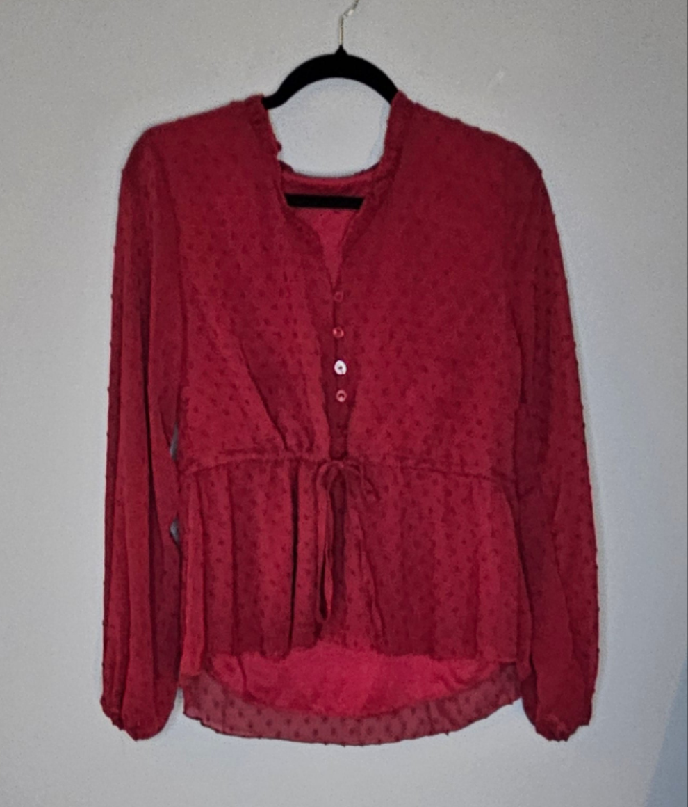 Burgundy Blouse