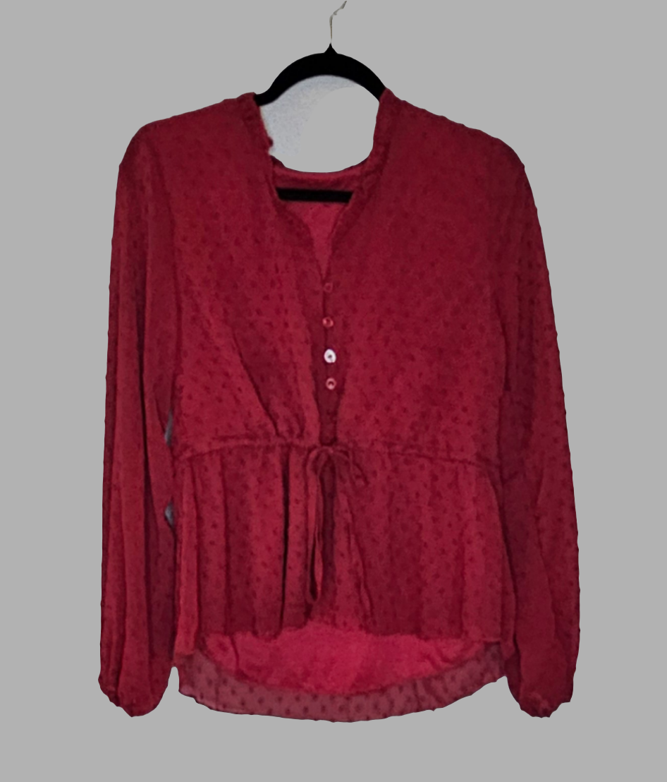 Burgundy Blouse