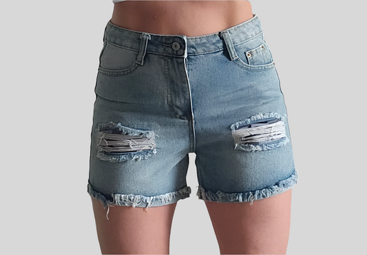 Camo Jean Shorts