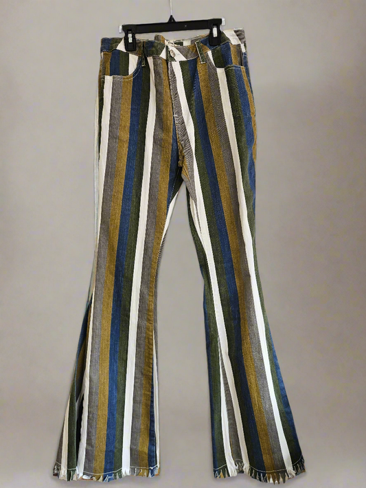 Retro Striped Jeans