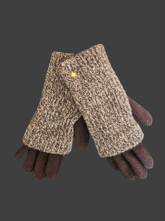 Brown gloves