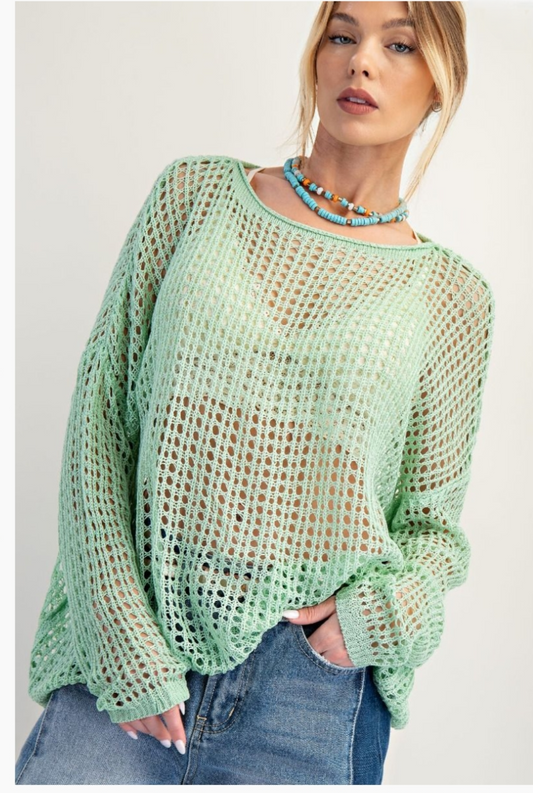 Easel Knitted Sweater Top