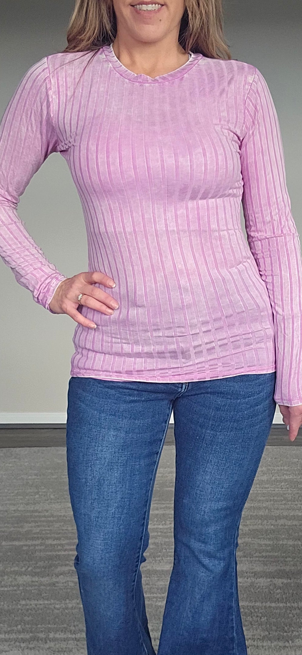 Ribbed Long-sleeve