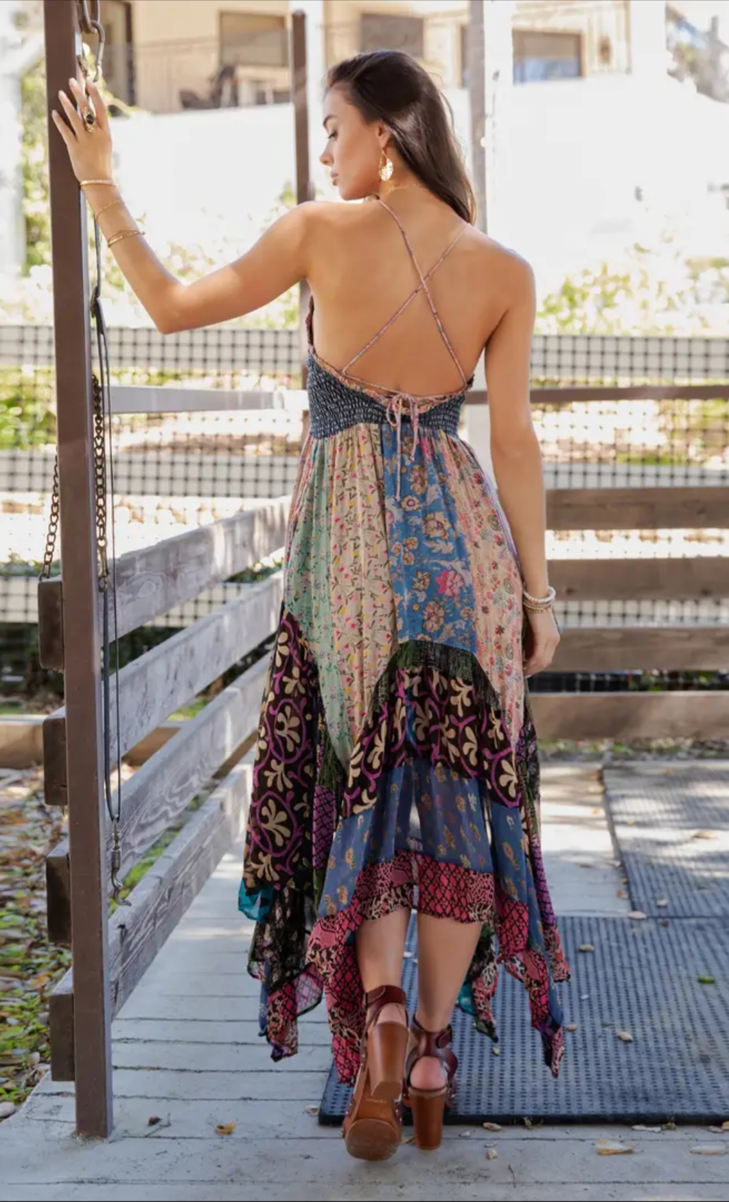 Young Threads Bohemian Handkerchief Dress