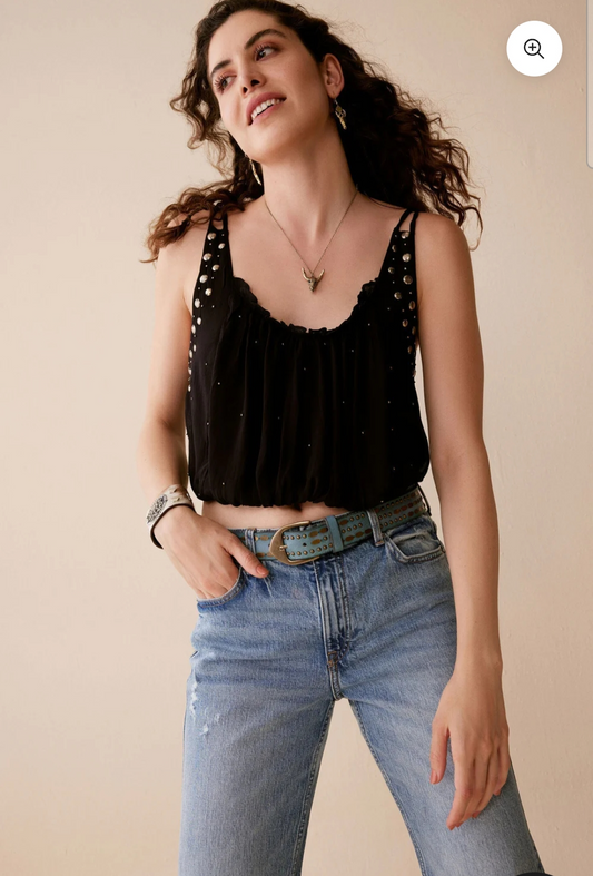 Black Studded Tank